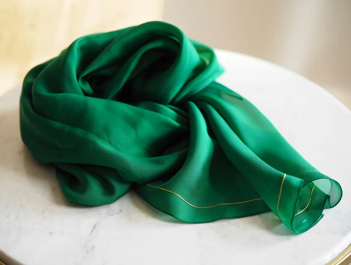 Emerald Silk Scarf